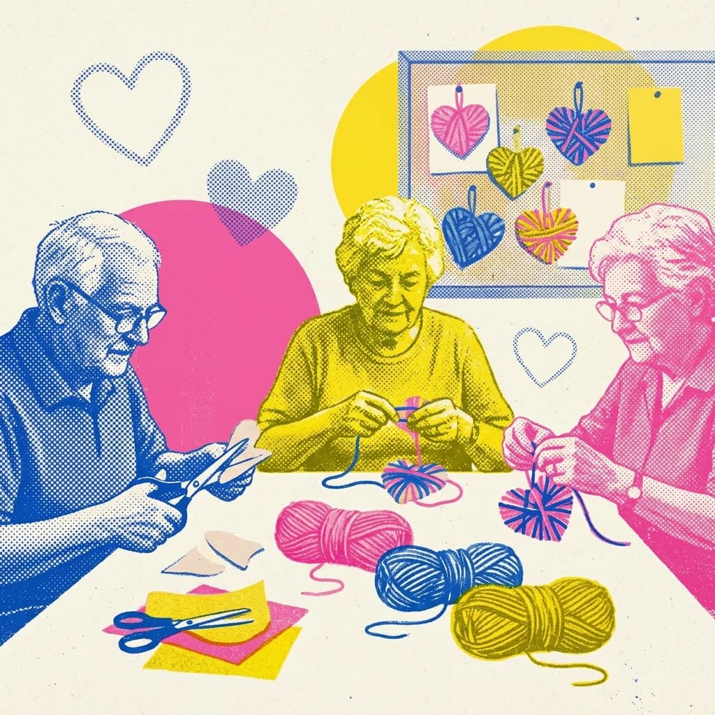 Skapa garnhjärtan till Alla hjärtebarns dag