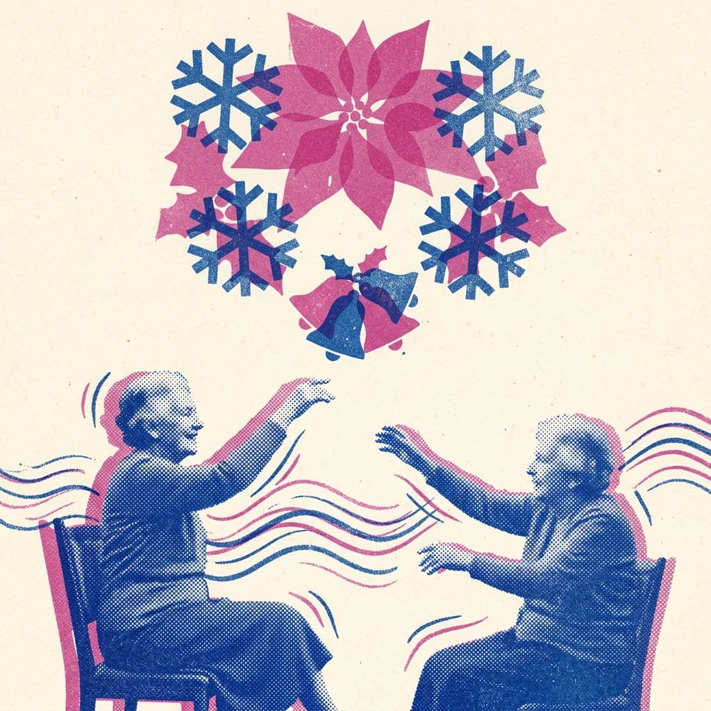 Lätt julgympa till stämningsfull musik