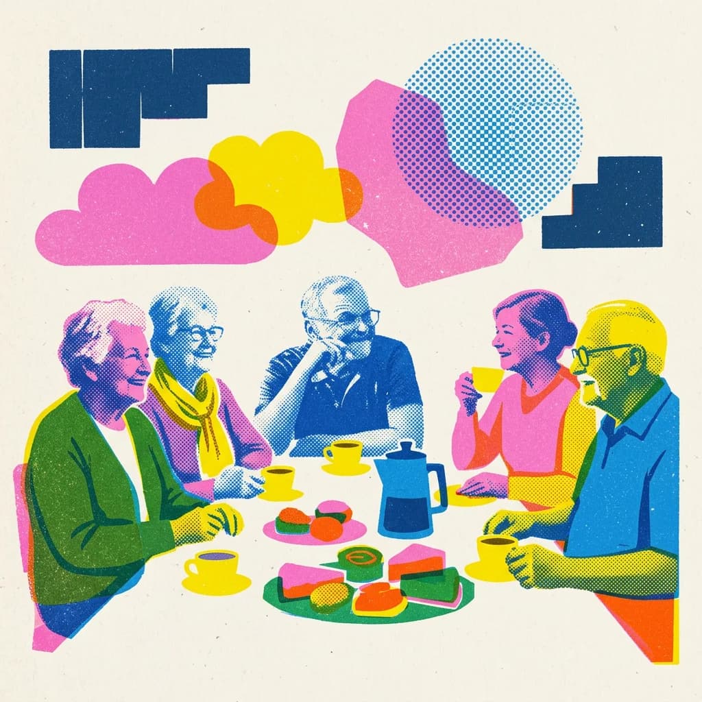 Färgstark fika mot vintermörkret