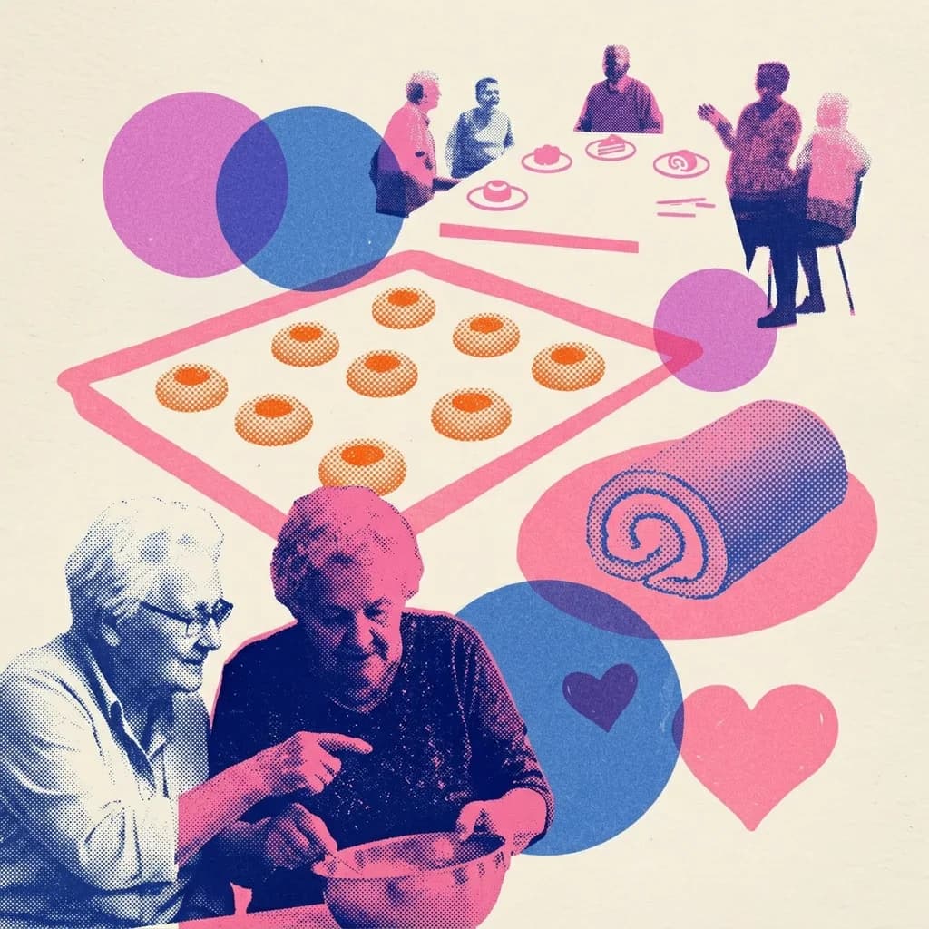 Baka och bjud på rosa fika