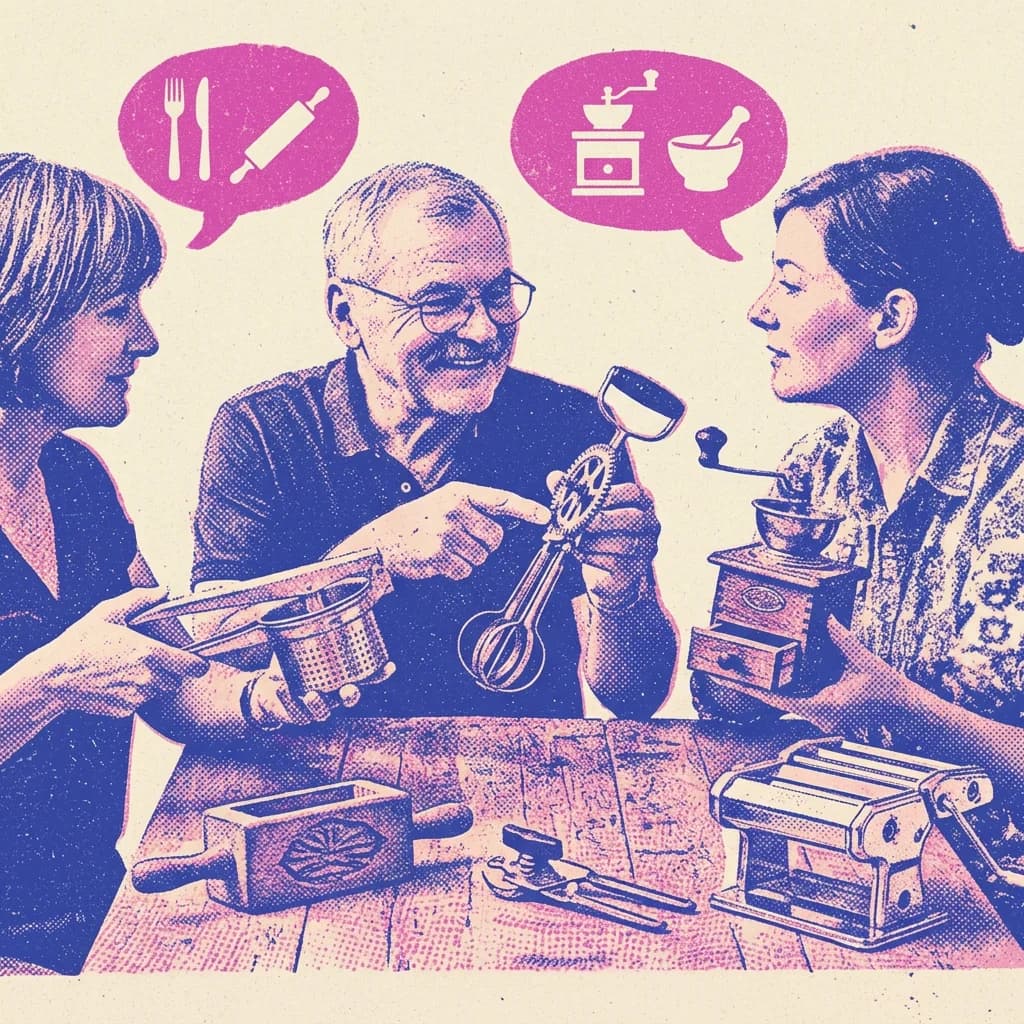 Samtal kring gamla handdrivna redskap