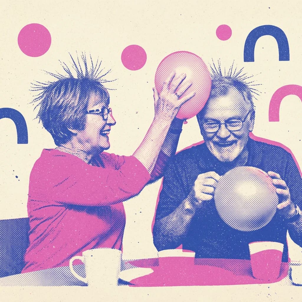 Ballonglek med statisk elektricitet