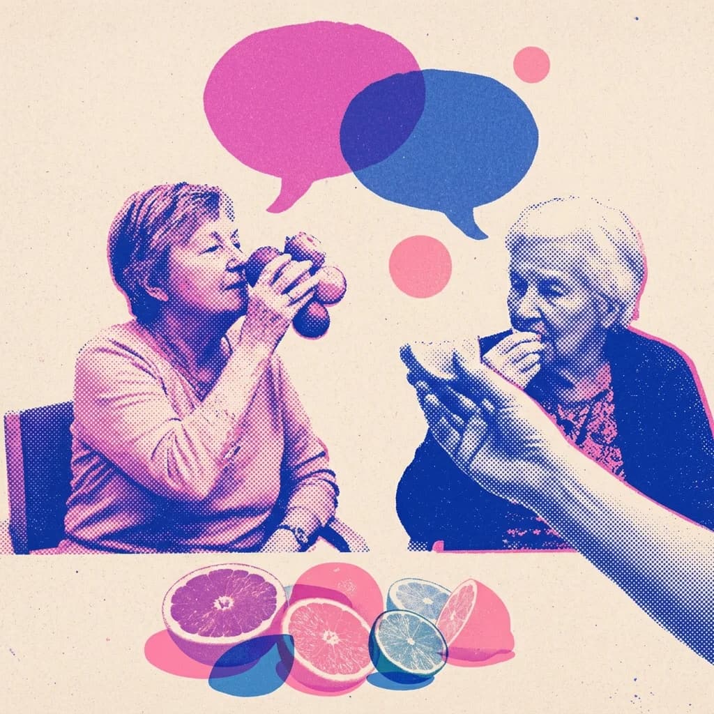 Smakprovning av grapefrukt och citrus