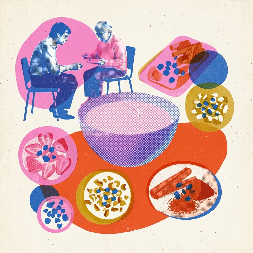 Grötbuffé med spännande tillbehör