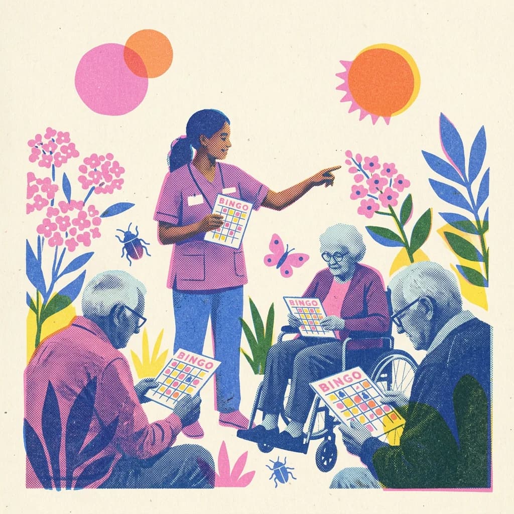 Insektsbingo i trädgården