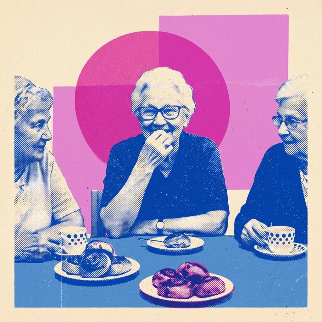 Fika med chokladkyssar