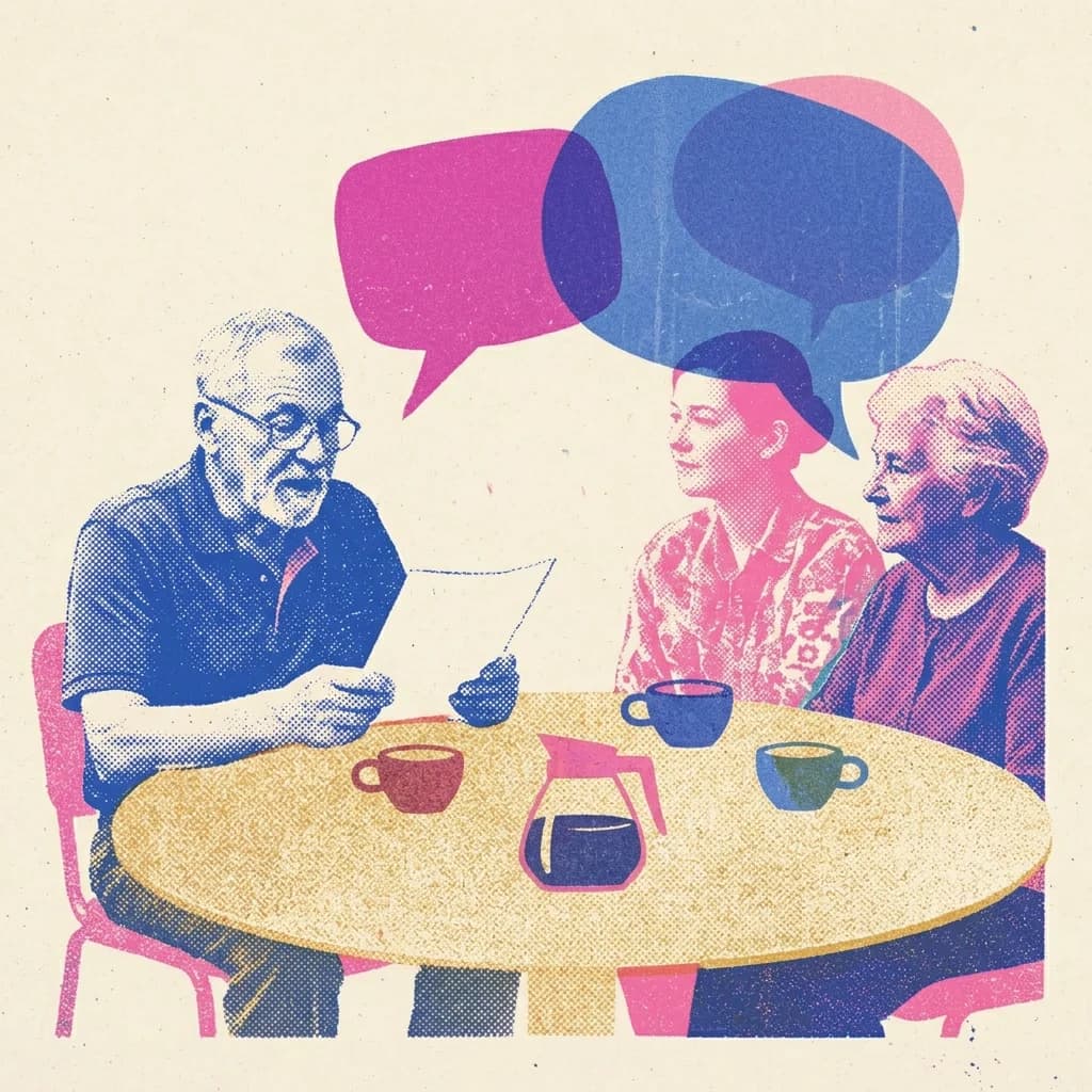 Kortnovell med kaffetår