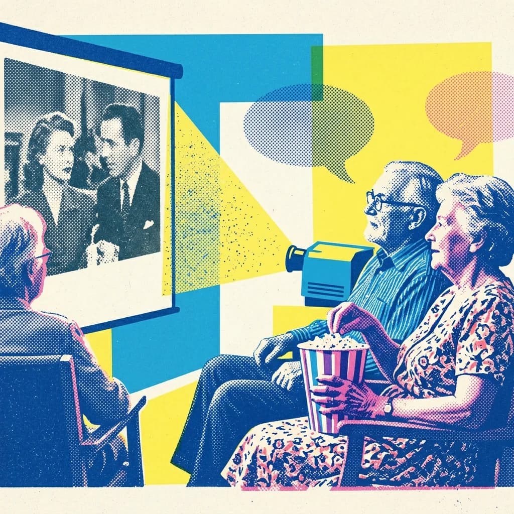 Biokänsla med nypoppade popcorn