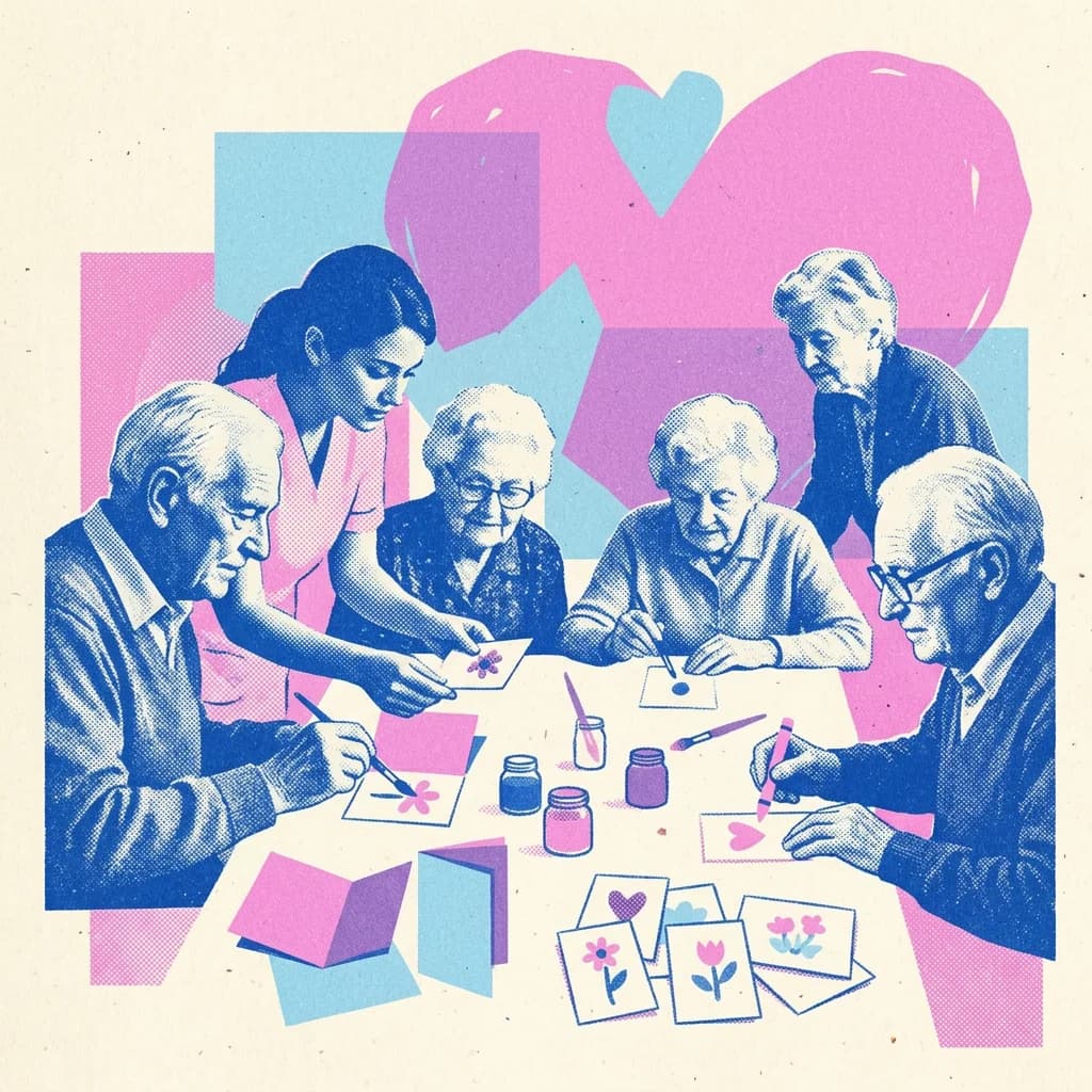 Skapa tackkort till vårdpersonalen