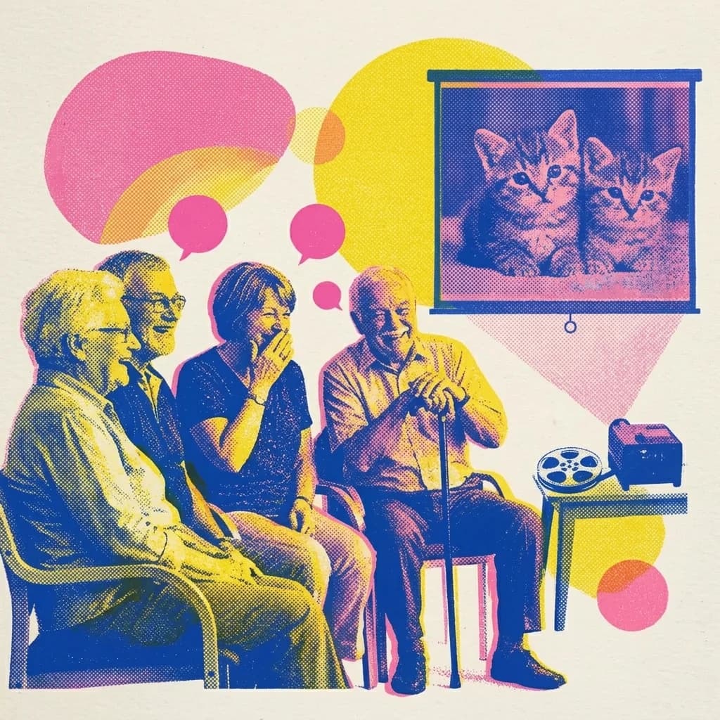 Filmstund med charmiga katter