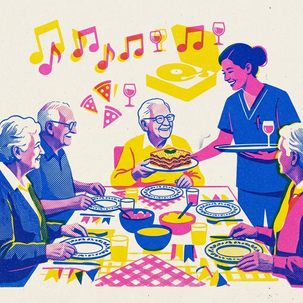 Italiensk afton med lasagne