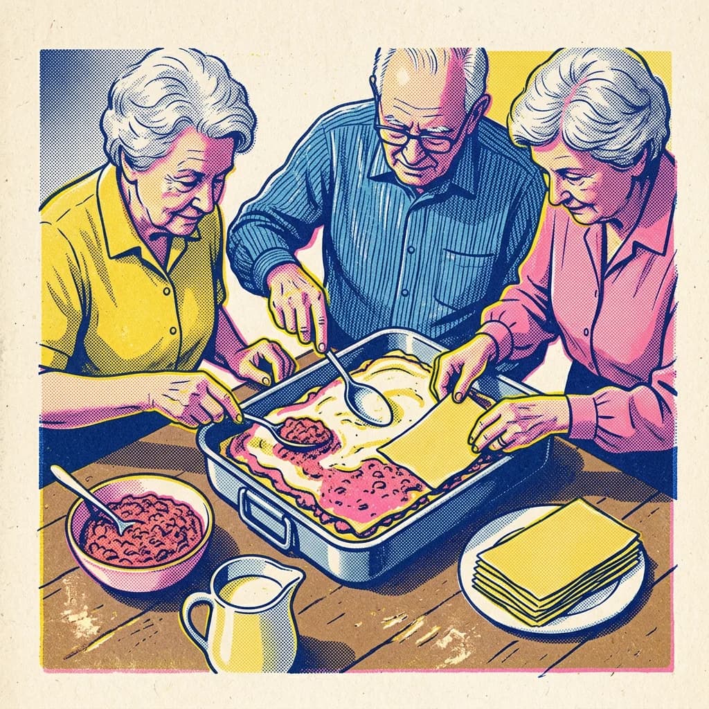 Montera lasagne i långpanna