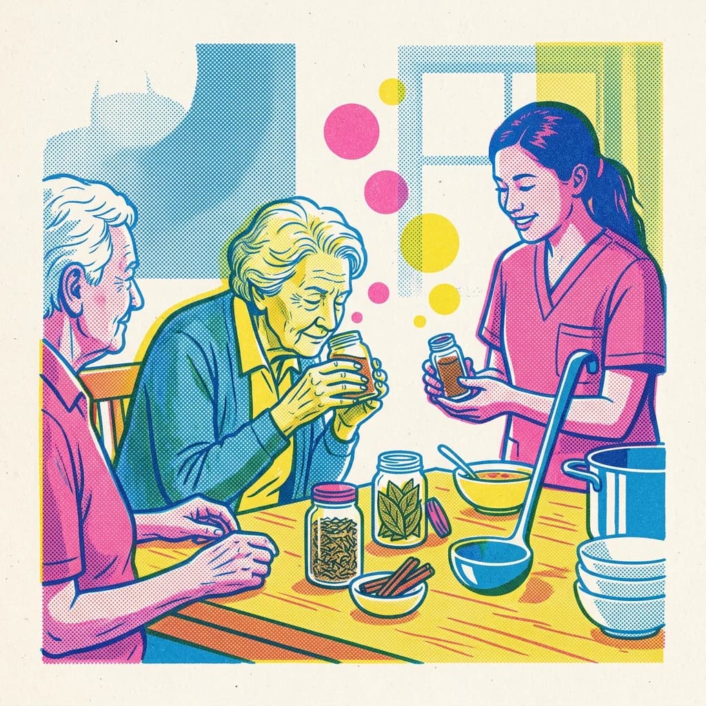 Doft- och kryddgissning inför sopplunchen