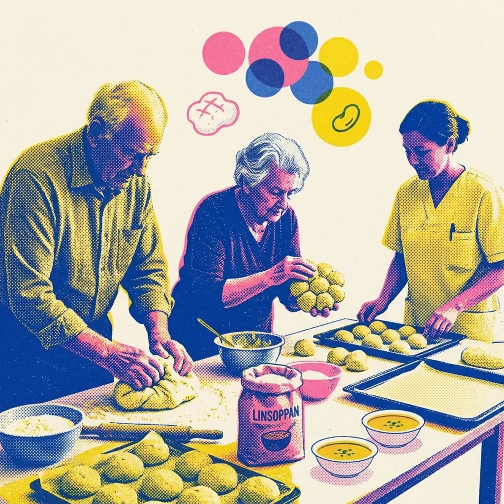 Baka brytbröd till linssoppan