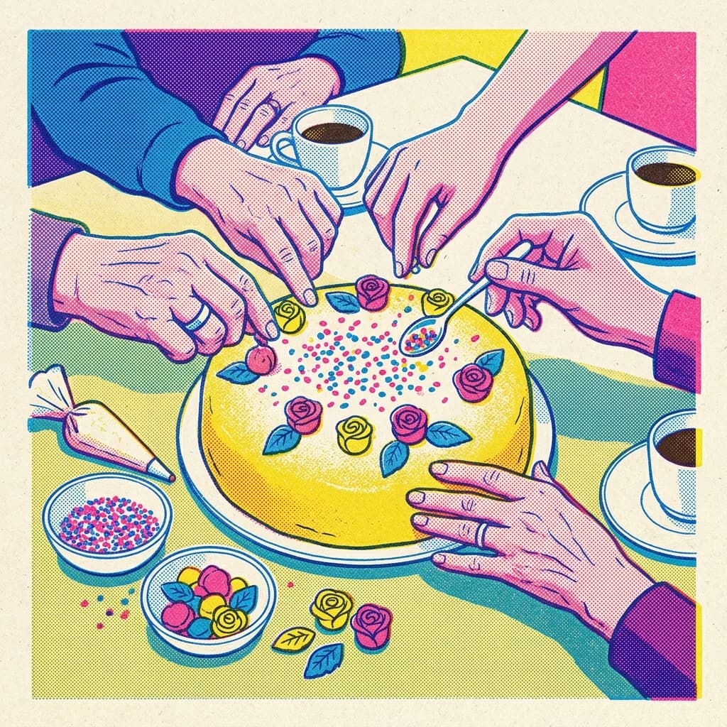 Dekorera marsipantårta