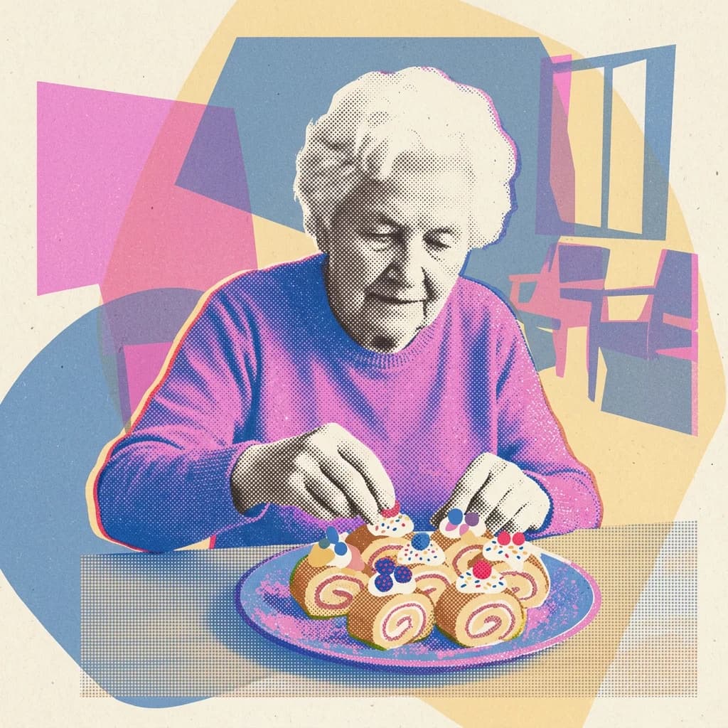 Dekorera rulltårtebakelser