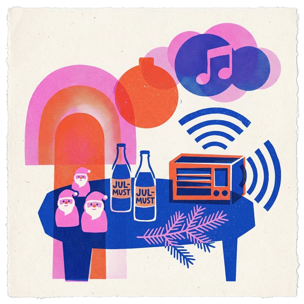 Skumtomtefika med julmusik