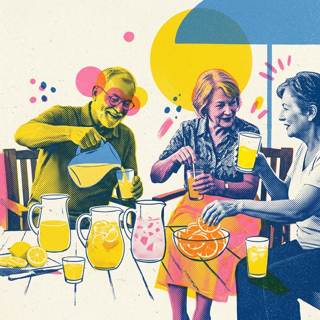 Soliga vådrinkar för sommartiden