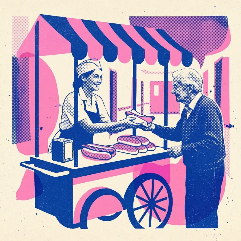 Korvkiosk på boendet