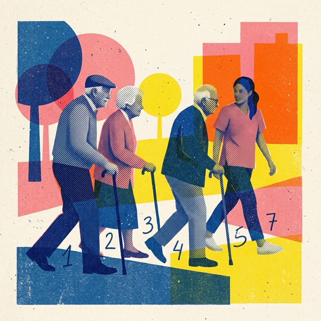 Promenad med stegutmaning