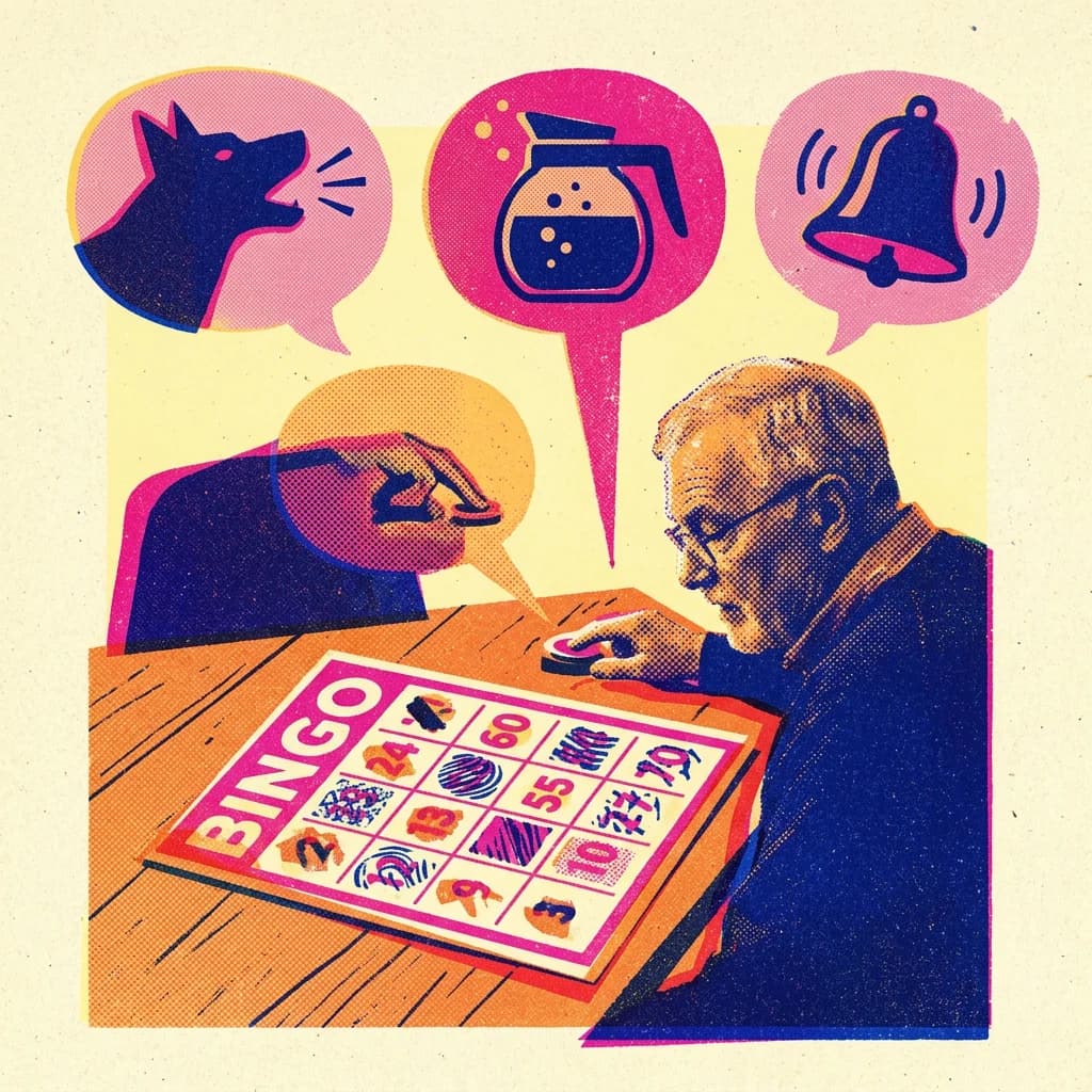 Ljudbingo med vardagsljud