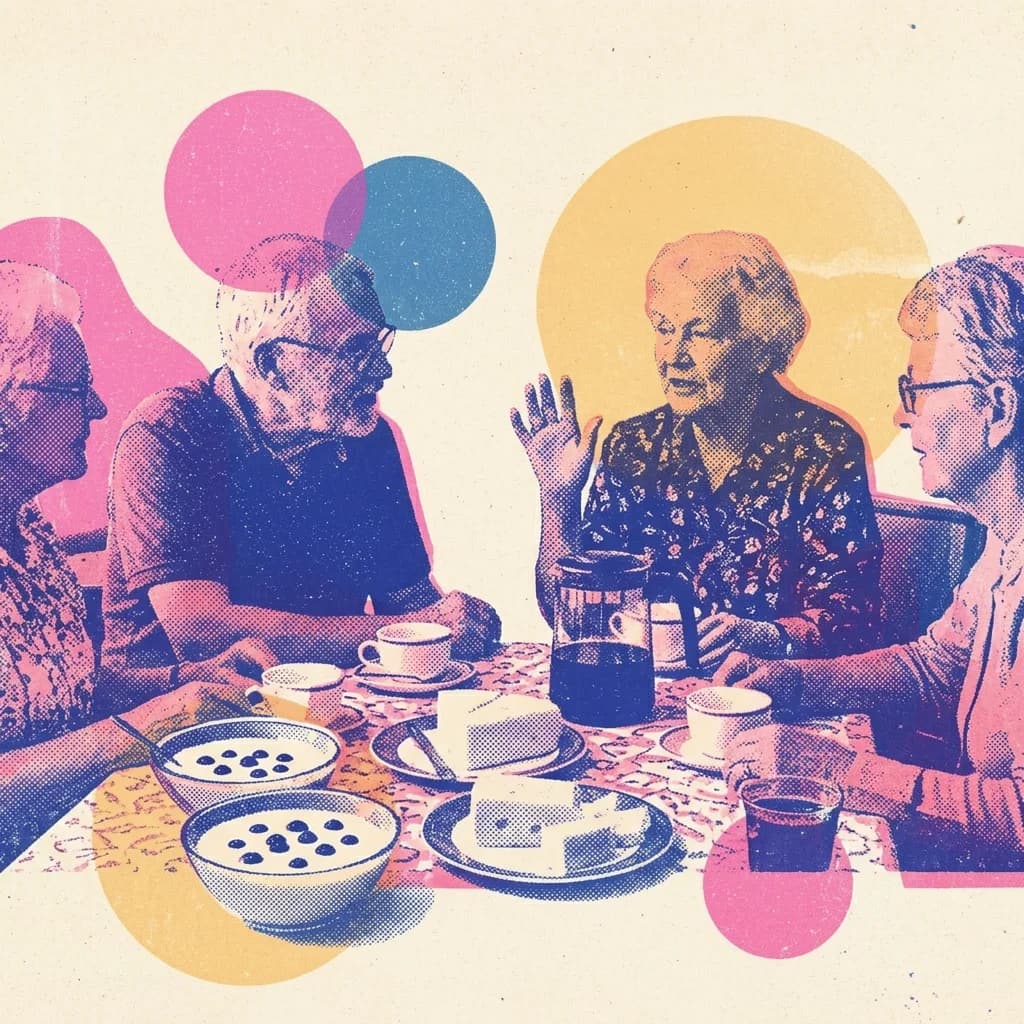 Benstark fika med ost och yoghurt