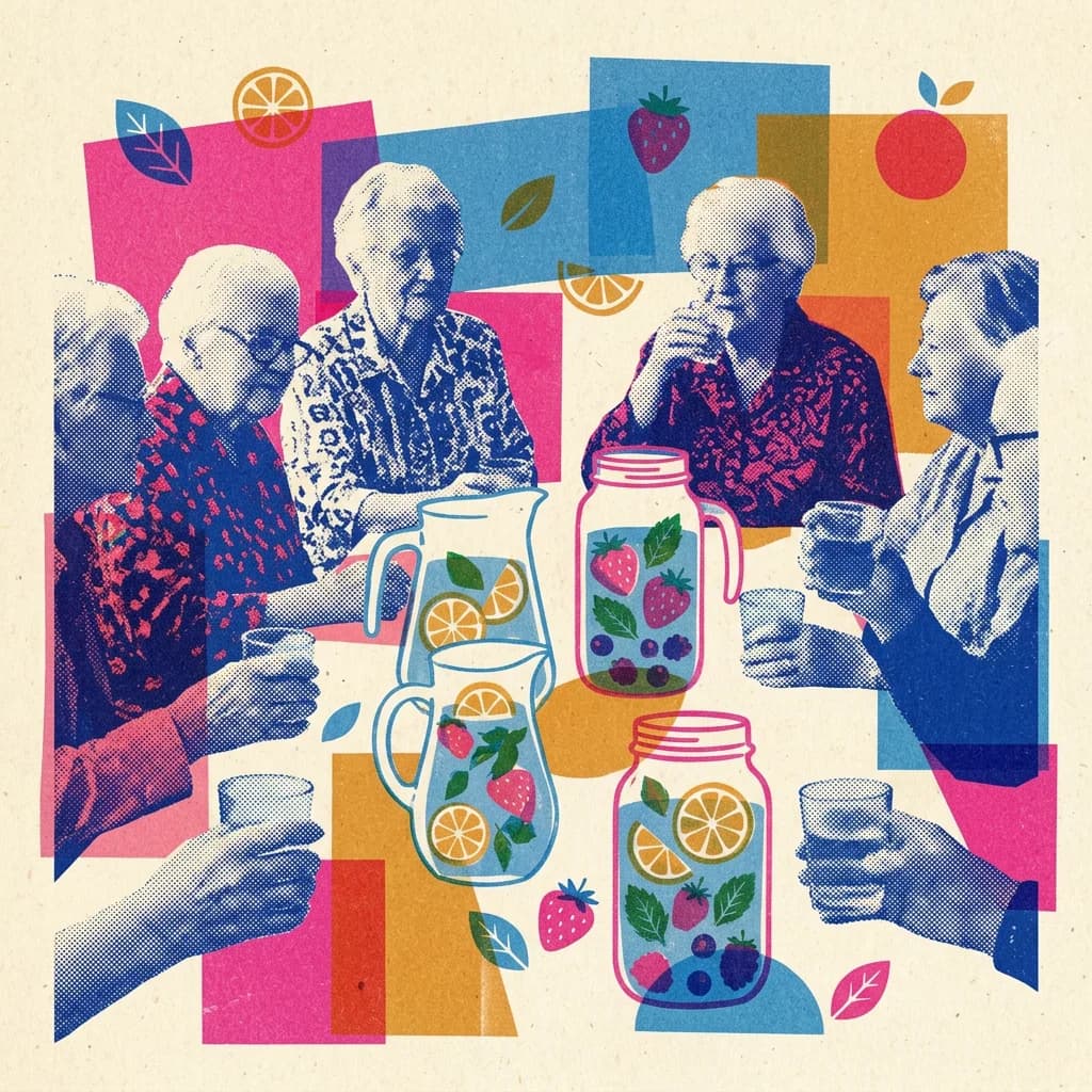 Vattenprovning med naturliga smaker