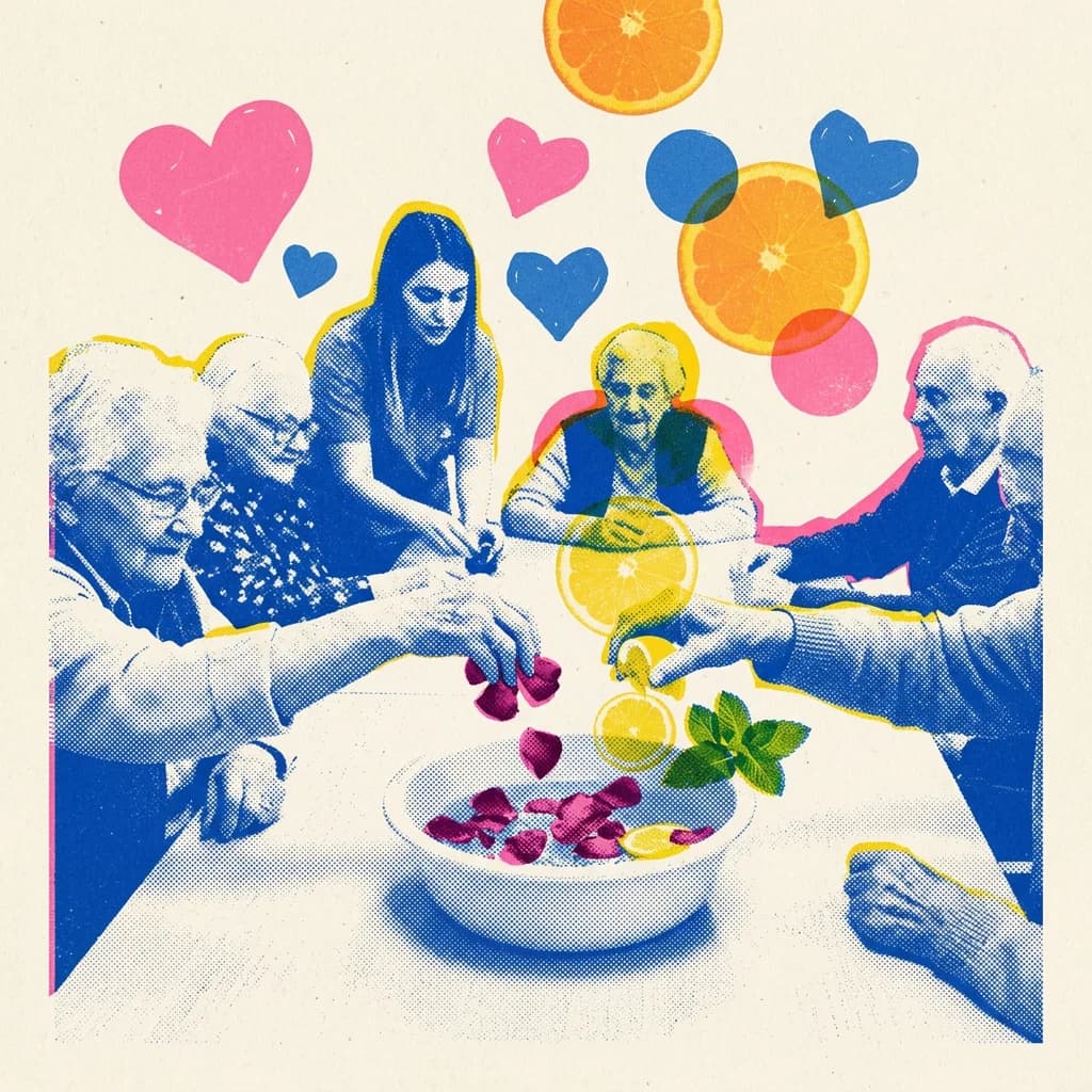 Blanda eget blomstervatten