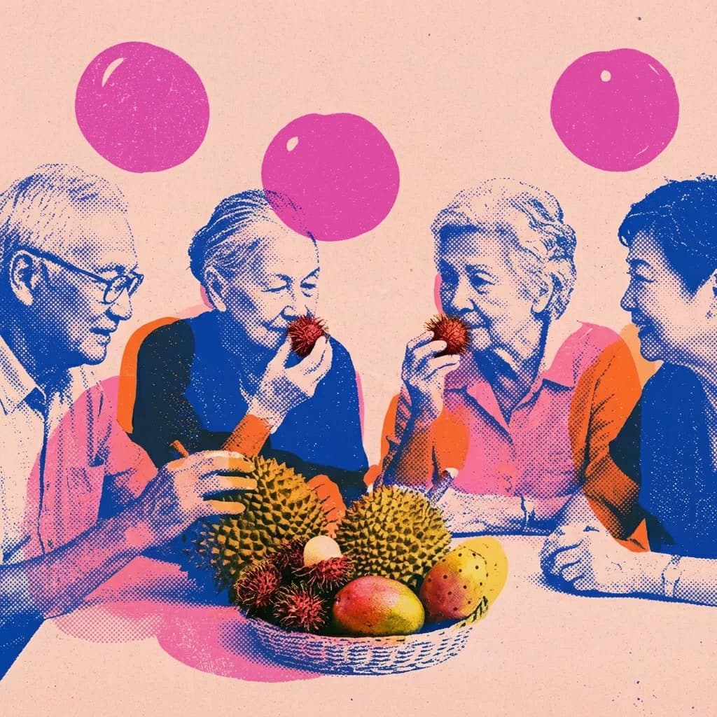 Känn och gissa exotisk frukt