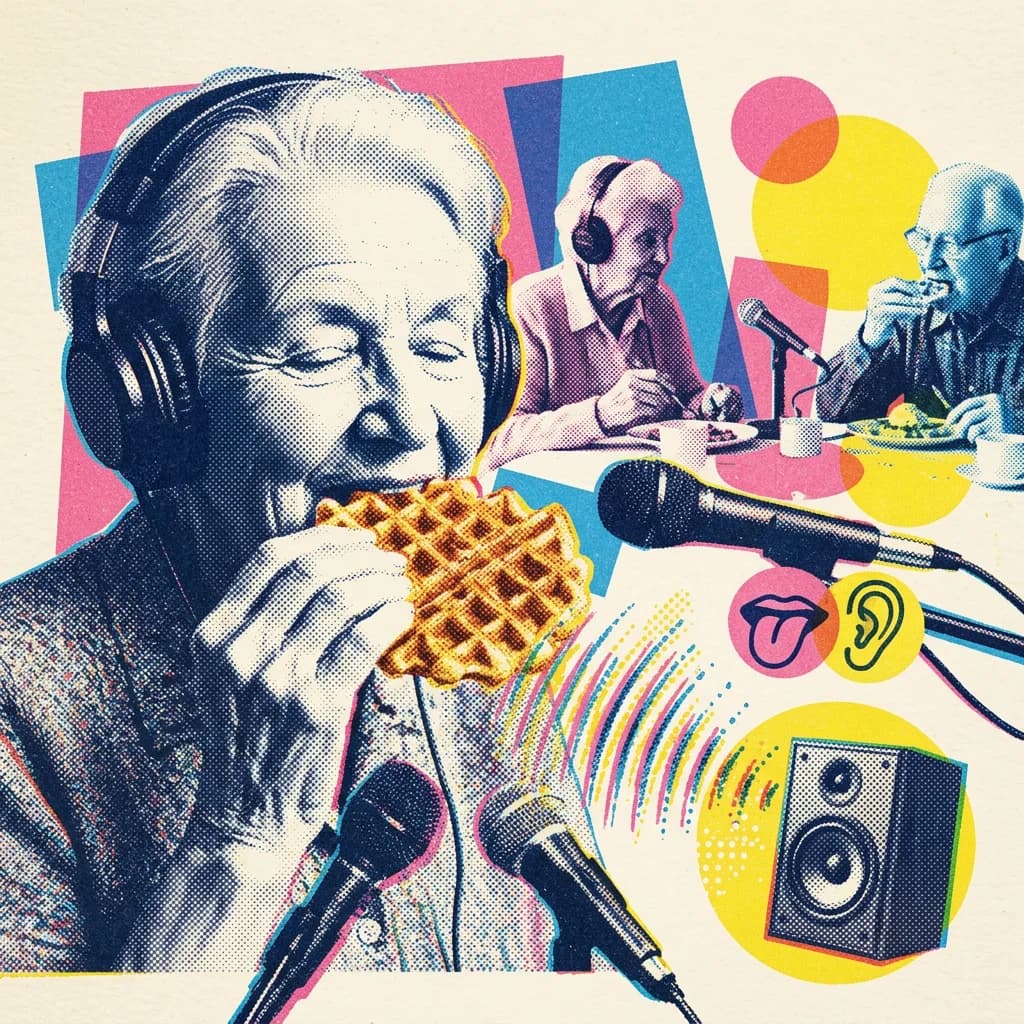 Ljud och smak av krispiga livsmedel