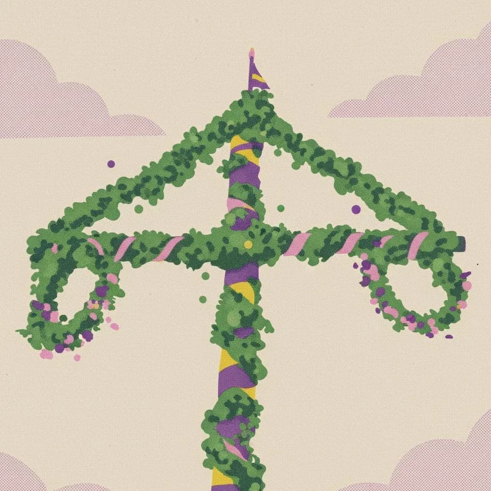 Göra dekoration till midsommar