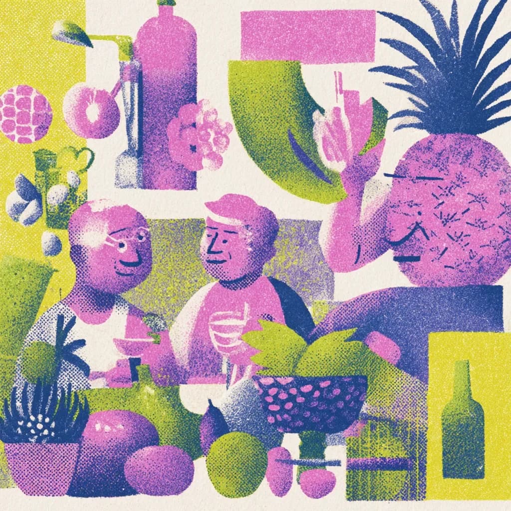 Fruktcocktail-tillverkning